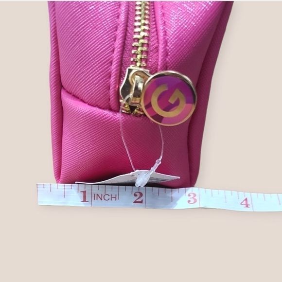 🌹2/$15 Grande Branded Cosmetic Bag Pink Gold - Picture 4 of 6